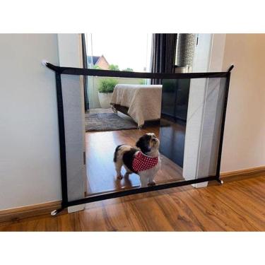 Imagem de Proteção De Porta Tela Grade Pet Cachorro Gato Cães Nylon