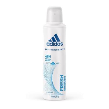 Imagem de Kit 3 Desodorante Antitranspirante Adidas Feminino Fresh 150ml