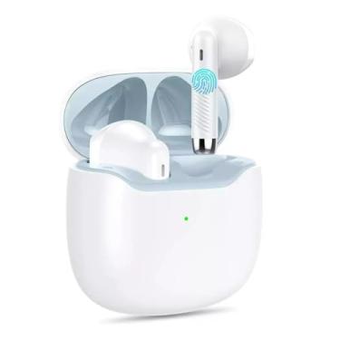 Imagem de Fone de Ouvido Kaidi sem Fio com Smart Touch Bluetooth v5.1 BRANCO
