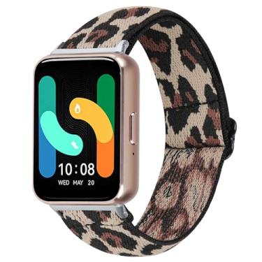 Imagem de Hengkang Pulseira de Nylon Elástico Ajustável para Samsung Galaxy Fit3 (SM-R390) 2024 Activity Tracker (B)