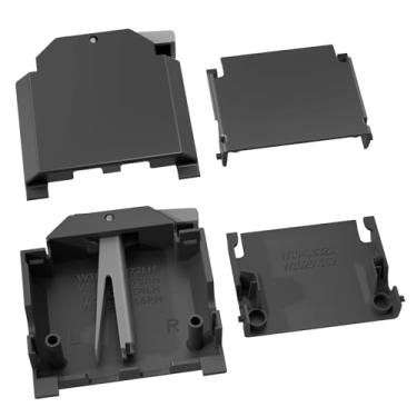 Imagem de Atualizado W10195372 W10195373 caixa ajustadora de louças para lava-louças esquerda direita para peças de rack superior de lava-louças Whirlpool, peças de rack superior WDT750SAHZ0 WDT730PAHZ0, para