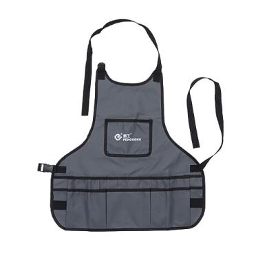Imagem de Kits de ferramentas avental de armazenamento avental masculino aventais para homens pequeno pedreiro espátula avental para churrasco avental para grelhar para homens tesouras de poda caso mecânico art