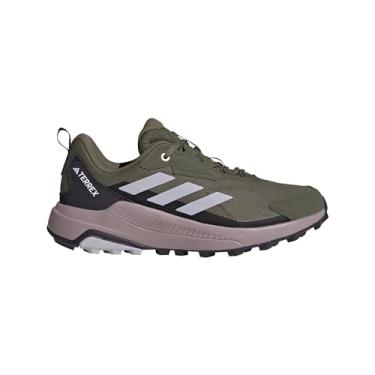 Imagem de adidas Tênis de caminhada Terrex Anylander feminino, Strata verde-oliva/amanhecer prateado/matiz âmbar, 11