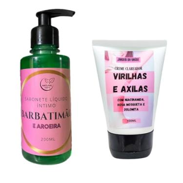 Imagem de Kit Creme clareador de virilhas e axilas + Sabonete íntimo de Barbatimão e Aroeira 200ml
