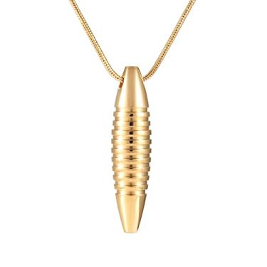 Imagem de Colares de urna, clássico, bula, cremação, urna, pingente, cinzas, lembrança, pingente de aço inoxidável, joia memorial para homens