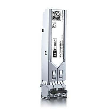 Imagem de H!Fiber.com Módulo LC SFP multimodo de 1 Gb, transceptor de fibra SFP 1000Base-SX, para Cisco GLC-SX-MMD, Ubiquiti UniFi UF-MM-1G, Mikrotik, Fortinet, D-Link, Netgear, Intel, (MMF, 850 nm, 550 m, DDM