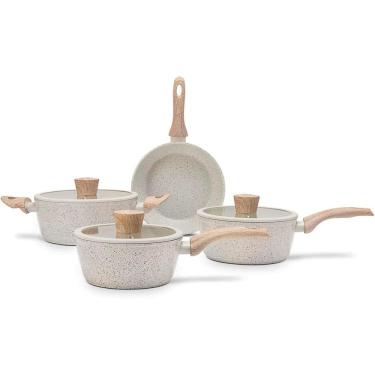 Imagem de Jogo de Panelas Brinox Antiaderente Ceramic Life 4 Peças Sir