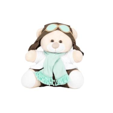 Imagem de Urso de Pelúcia Tedde Aviador 18 cm (VERDE CALMARIA)