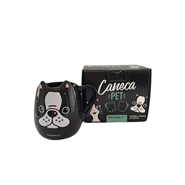 Imagem de Caneca Casual Gift Cerâmica Preta Criativa Cachorro 350ml