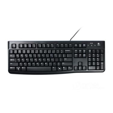 Imagem de Teclado padrao logitech abnt-ii k120 usb pto