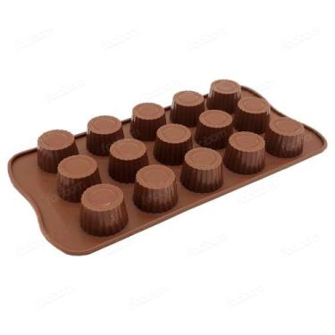 Imagem de Molde de Silicone Forma para Chocolate e Bombom em formato Redondo Con