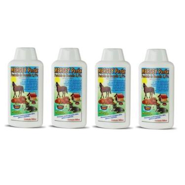 Imagem de 4 Shampoo Mersey Peróx Peróxido De Benzoíla 500ml - Mersey Dog