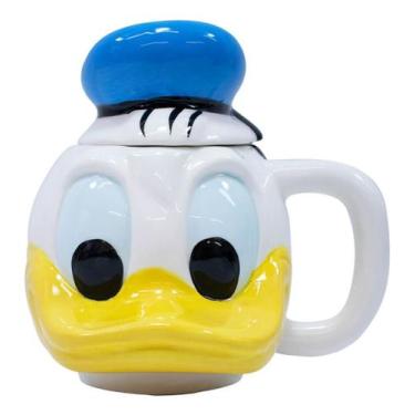 Imagem de Caneca Porcelana Rosto Pato Donald 470ml - Disney, Caneca