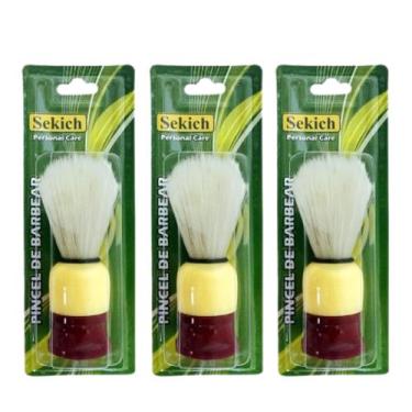 Imagem de Kit 3 Pincel De Barbear 979BM - Sekich