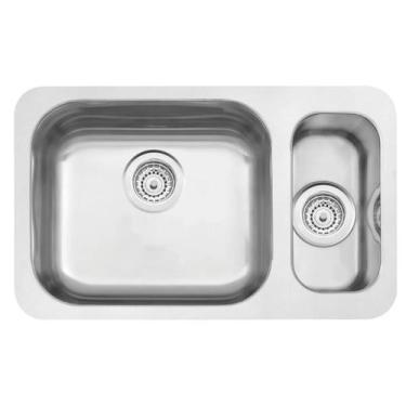 Imagem de Cuba e Meia Auxiliar Inox Prime Acetinada 58X34CM - Tramontina