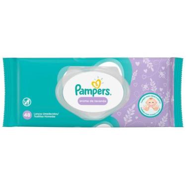Imagem de Lenço Umedecido Pampers  - Aroma de Lavanda 48 Unidades