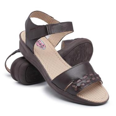 Imagem de Sandália Ortopédica Feminina Confort Para Dores Nos Pés, Inchaço E Dia