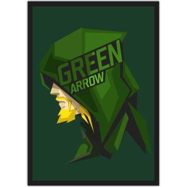 Imagem de Quadro Decorativo Arqueiro Verde Super Heróis Geek Séries Filmes Cinem