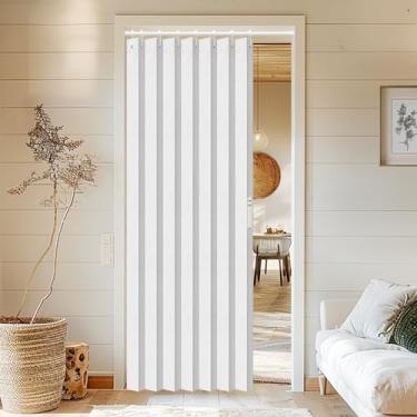 Imagem de Vatge Cortinas de porta sanfonada para armário, cortina de lavanderia para entrada, cor...