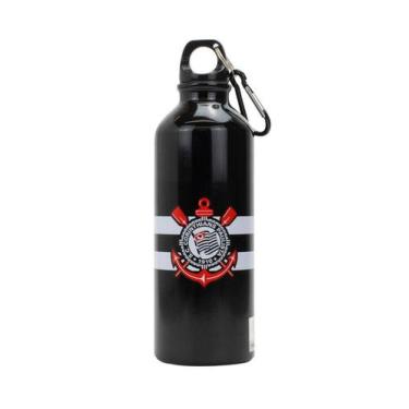 Imagem de Garrafa Alumínio Com Prendedor 500ml - Corinthians - Mileno