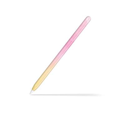 Imagem de Tacky design Película de aquarela compatível com Apple Pencil Skin - Vinil 3 m, adesivos de maçã rosa amarelos, capa para Apple Pencil (2ª Geração)