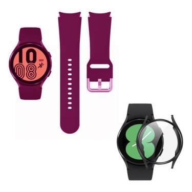Imagem de Pulseira Silicone+ Capinha Compatível Com Samsung Galaxy Watch 4 40mm 