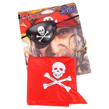Imagem de Kit Pirata com Brinco, Tapa Olho e Bandana - Magic Fantasy