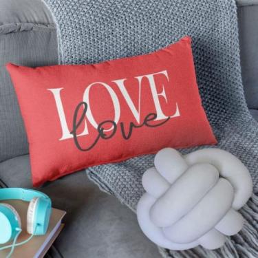 Imagem de kit Almofadas Baguete Cheia Decorativa + Almofada De Nozinho Love Home