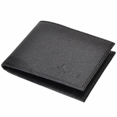 Imagem de Carteira de Couro Legitimo Larga C/Porta Cartão Cédula - Okezzi, Preto