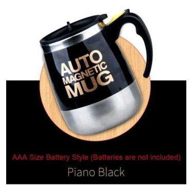 Imagem de Caneca Mixer Magnética 350ml Automática Aço Inoxidável - oem, Branco