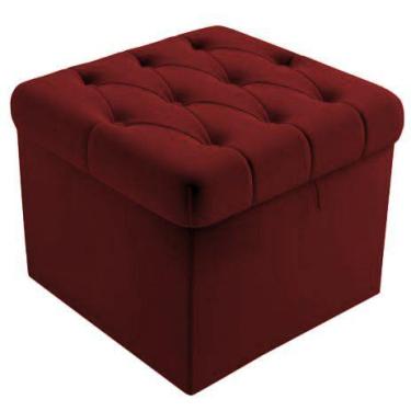 Imagem de Puf Baú Capitonê 51 cm - CASA RENOVO