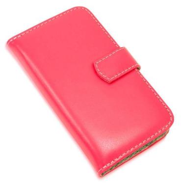 Imagem de Capa carteira couro pink para samsung a72 a725 - CELLWAY