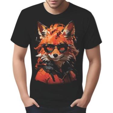 Imagem de Camisa Camiseta Color Animais Óculos Raposa Moderna 2 - Enjoy Shop, IN