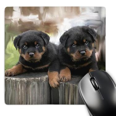 Imagem de 3dRose Mouse pad LLC 20 x 20 x 0,65 cm, Rottweiler (mp_4376_1)
