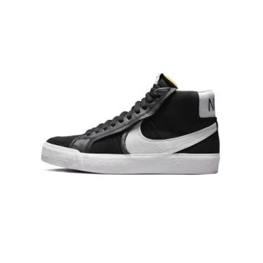 Imagem de Nike Tênis masculino Sb Zoom Blazer Mid PRM Da1839, Preto/branco, 7.5
