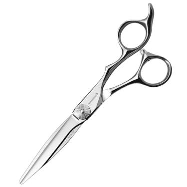Imagem de AOLANDUO Tesoura de Barbeiro Master Series de 6"-Cuidadosamente Moldada com Tesoura de Corte de Cabelo de Aço Vg10-Fio de Navalha/Super Suave/Ergonômica para Estilistas de Salão, Esteticistas E Cabele