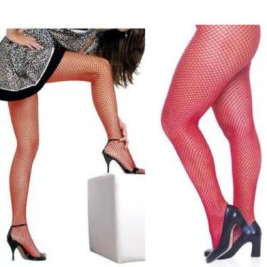 Imagem de Meia Calça Arrastão Vermelho - Sex Shop - Importada