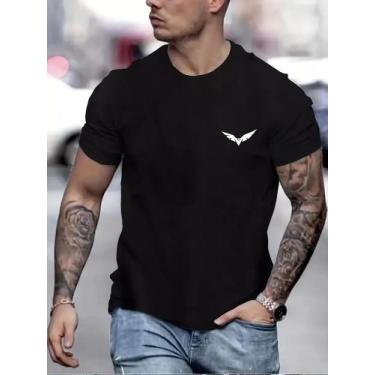 Imagem de Camiseta Basica Masculina Moda Estampada Passado Ave Aguia - Use Argum