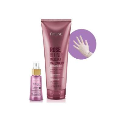 Imagem de Amend Mascara Matizadoras Rose Blonde 250ml + Millenar Oil Moringa 60m