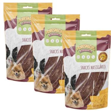 Imagem de Snack Cachorro Petisco Narutal Filezinho Puresnack Kit 9un - PURESNACK