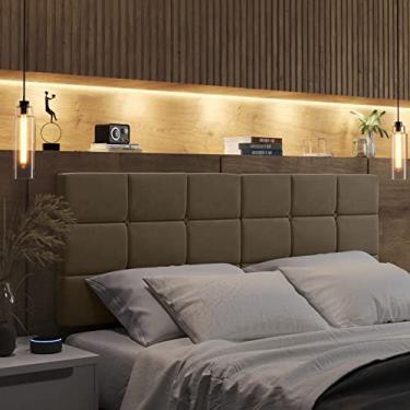 Imagem de Cabeceira para cama box casal 1,40 Bia Cores (BEGE)