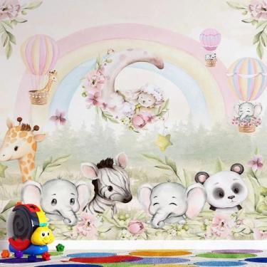 Imagem de Papel de Parede Infantil Safari AL 212 - AloPapers, 1,50m de largura, 