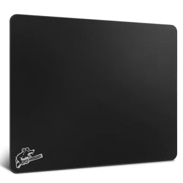 Imagem de SIROOLAC Mouse pad para jogos de vidro temperado ultrafino 2.0, projetado para FPS, base antiderrapante de cobertura total, superfície gravada, camada de vidro fina de 1,6 mm, redefina sua experiência