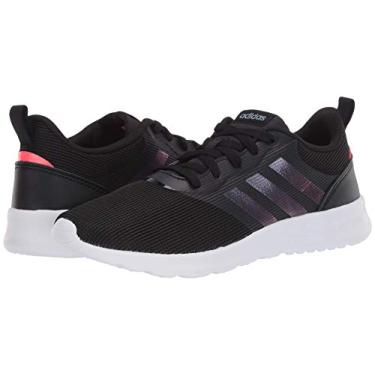 Imagem de adidas Tênis de corrida infantil unissex QT Racer 2.0, Preto/Preto/Rosa sinal., 16