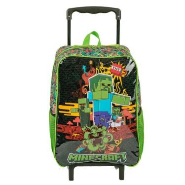Imagem de Mochila Rodinhas Minecraft Jogo Infantil - Sestini, Minecraft Aventura