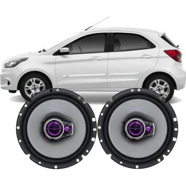 Imagem de Kit Alto Falante Pioneer Dianteira Porta Ford Ka 100w Par, Preto
