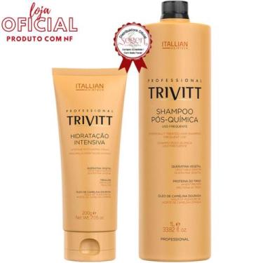 Imagem de Shampoo Trivitt 1L + Hidratação Intensiva 200g - Itallian Hairtech