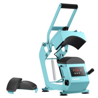 Imagem de EENOUR Máquina De Prensa Térmica Para Bonés Com Controle De Temperatura E Temporizador De Precisão, Temporizador De Partida Automática, Prensa Térmica Para Chapéus Com 2 Placas Para Bonés De Caminho