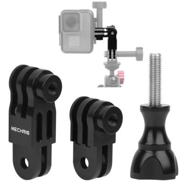Imagem de Mechrig Adaptador de montagem de braço pivô de três ranhuras de liga de alumínio CNC para GoPro 13/12/11/10, câmeras de ação Session 5/4