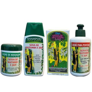 Imagem de Kit Seiva De Mutamba E Juá Sh Oleo Cr Pent Cr Mass